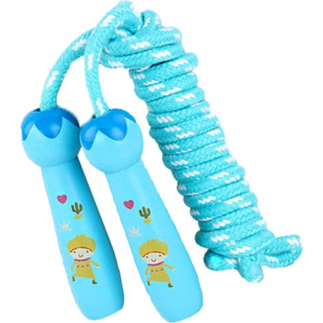 Corda per Saltare Bambini Regolabile Gioco Salto della Corda in Cotone (1/5)