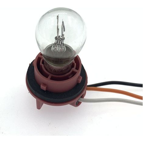 Base universelle pour feu stop, clignotant et feu arrière automobile : douille à angle plat à un fil 1156, douille à pas haut/bas à deux fils 1157 -- douille + ampoule (pas haut/bas à deux fils)