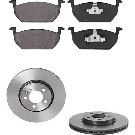 KIT FRENI ANTERIORI compatibile con VW T-CROSS (C11) - DISCHI + PASTIGLIE OEM: P 85 167 / 18637 /SOSTITUZIONE DIRETTA/BASSA POLVERE/SILENZIOSO (1/5)