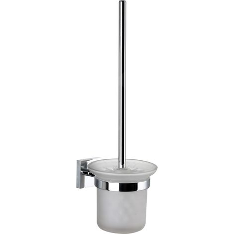 kielle Harmonia - Brosse WC murale avec support, verre mat/chrome 40523000 (1/2)