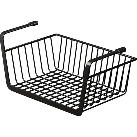 Mensole, cestini, mensole sottopensile, cestini portaoggetti sospesi in filo metallico per cucina, dispensa, ufficio, biblioteca, ripostiglio, scaffalature per ufficio