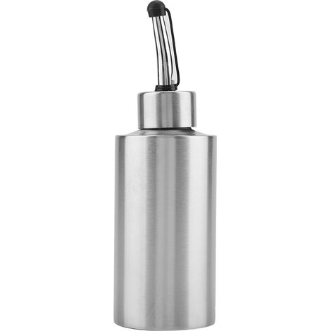 Bouteille À Huile - Acier Inoxydable - 250 ml - Étanche - Pour Cuisine Maison - Type Pression Ou Couvercle Hygiénique - 1 Pièce (1/5)