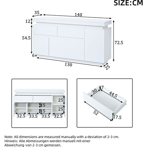 Möbelstück aus Stoff in Weiß 140 x 35 x 72.5 cm HOMAIRE (1/5)