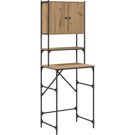 Maison Exclusive - Armadio per Lavatrice Rovere artigianale 68 x 48,5 x 194 cm (1/5)