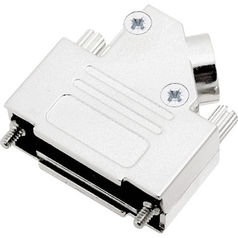 encitech D45ZK-25-K 6560-0106-13 Guscio SUB-D Numero Poli (num): 25 Metallo pieno 45 ° Argento 1 pz. (1/3)