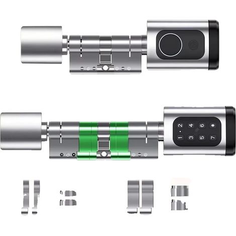 Serratura intelligente, accesso senza chiave, accesso remoto, argento (60-90 mm)-a, con gateway (connessione Wi-Fi)-b (1/2)