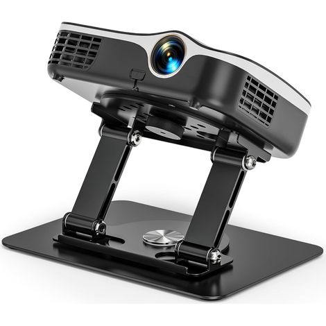 Support de Projecteur de Bureau, Pieds de Projector Rotation à 360°, Support de Projecteur Pliable avec Vis 1/4" pour Home Cinéma, Salle de Jeux, Bureau (1/5)