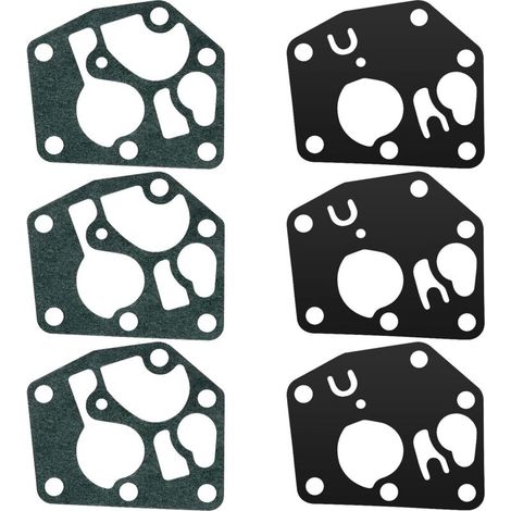 3-Zoll-Vergasermembranbaugruppe, schwarze und grüne Kunststoffdichtung, kompatibel mit Briggs & Stratton 495770 795083 (1/5)