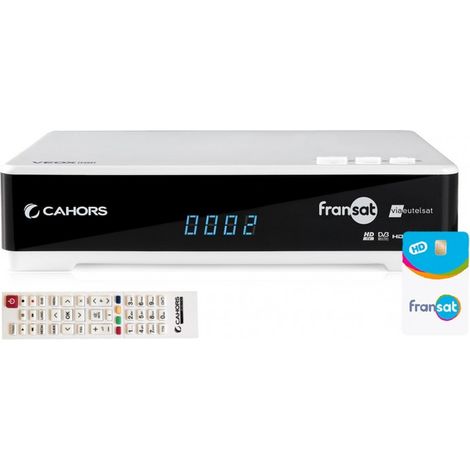 Récepteur TV satellite - CAHORS - VEOX2VA - Full HD - 2 Lecteurs de carte - Carte Fransat incluse (1/3)