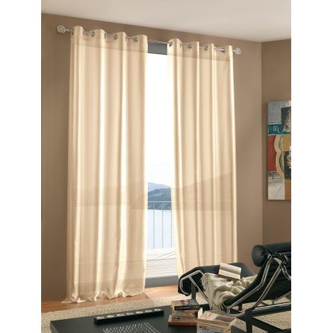 Home Collection CRI117 Tenda Cristy, Poliestere, Oro, 140x290 cm