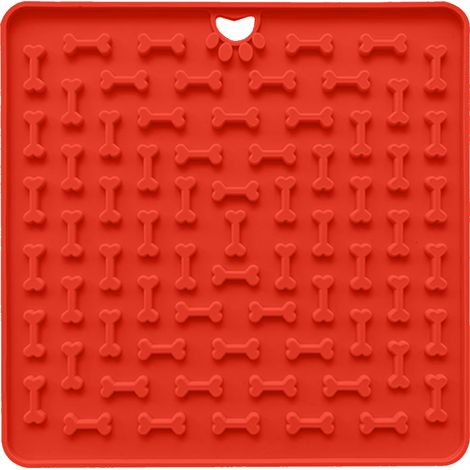 Tapis De Léchage Pour Chien - Nourriture Lente Anti-Stress - Silicone Souple Lavable - 1 Pièce (1/5)