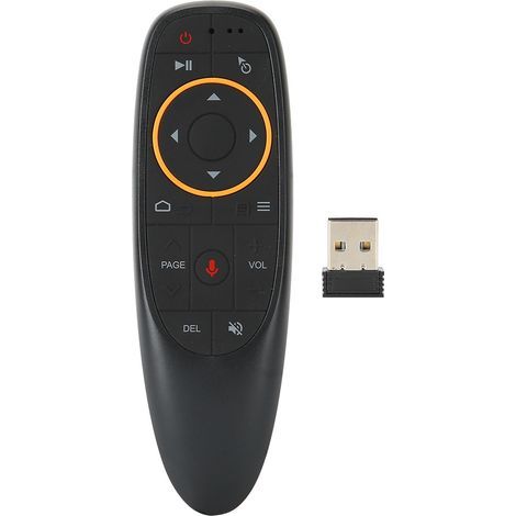G10 Schwarze Sprachfernbedienung 2,4G Air Mouse Mini-Funktastatur mit Gyroskop (2,4G Gyroskop-Sprachsteuerung) (1/5)