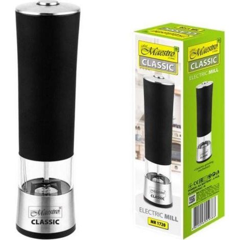 Macina spezie maestro MR 1720 nero elettrico ergonomico