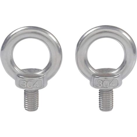 M6X11 304 En Acier Inoxydable Filetage Male Anneau De Levage à Oeil Boulon à Oeil Boulon à Oeil Vis Machines épaule 10 PCS (1/5)