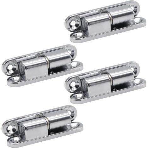 4 Pieces Mute Detachable Hinge for Furniture Cupboard - Steel Hinges for Wooden and Metal Doors (1/5)