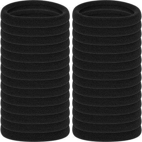 Élastiques cheveux sans couture – Lot de 100 attaches douces en nylon élastique, non abrasives, adaptées à tous les types de cheveux (1/5)