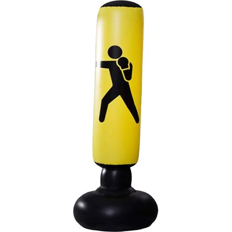 Sac de Frappe Gonflable - 160 cm - Autoportant - Pour Boxe Fitness Gestion du Stress - 1 Pièce (1/5)