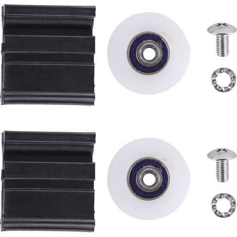 GARRYFIZH Kit de roulettes pour porte, roulettes en plastique faciles à installer pour serres familiales et serres pour ouvriers agricoles.