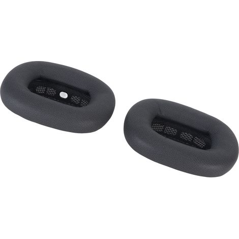 Ohrpolster aus Memory-Schaum und Kunstleder für Kopfhörer, bequem und atmungsaktiv, kompatibel mit Apple Earbuds Max, schwarze Polsterung. (1/5)