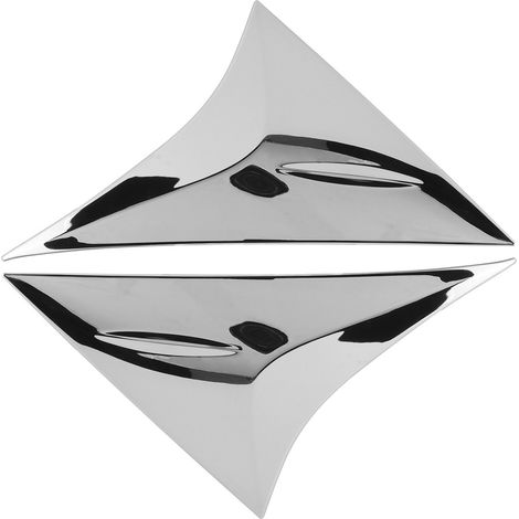 2 pièces becquet latéral arrière chromé pour vitre, cache baguette compatible Harrier Venza XU80 2020-2021 (1/5)