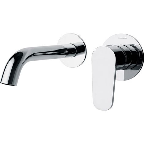 Mitigeur de lavabo encastré avec bec de 19 cm - Collection ALEXIA - Ramón Soler 3368585 - Couleur: Chromé (1/3)