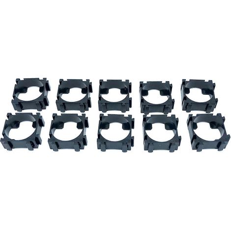 Lot de 10 supports de batterie 18650, fixations de sécurité en plastique pour batteries 18650, supports anti-vibrations (1/5)