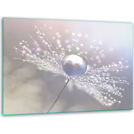 Supporto per tagliere in vetro 40x30 con motivo floreale (1/5)