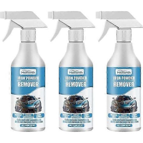 Kit de 3 sprays antirouille pour voiture avec poudre de fer pour le traitement et la protection de la surface du véhicule (1/5)