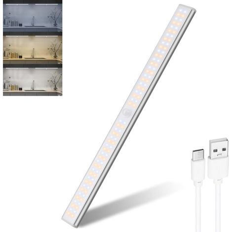 Lampe de cuisine LED rechargeable USB, lampe de dressing LED 35 cm, lampe d'intérieur sans fil à détecteur de mouvement (1/5)