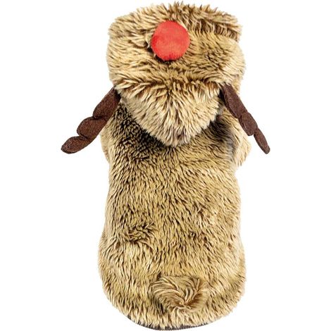 Felpa con cappuccio modello Xmas Deer Friends per cani: 45 cm