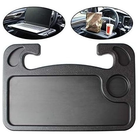 SABIR Bureau de Volant de Voiture,Plateau de Volant de Voiture Portable Multifonction, Conception Recto-Verso, Plateau de Volant Automatique pour Ordinateur (1/5)