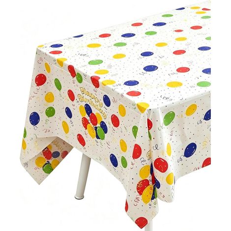 2er-Set Geburtstag Tischdecke bunt 137x214cm Party Deko für Kinder