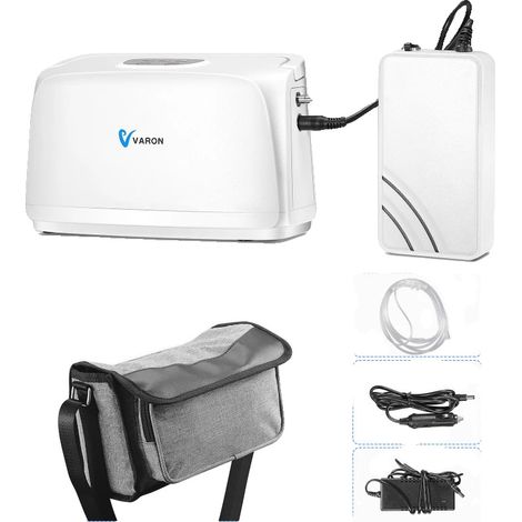 Concentratore di ossigeno portatile, portata di 3 L/min, concentrazione di ossigeno del 32,5% ± 2,5%, O3, spina europea. (1/2)