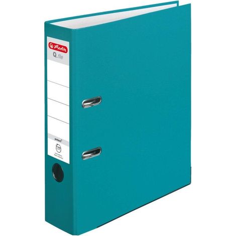 Carpeta A4 de 8 cm de PP color turquesa caribe帽o.