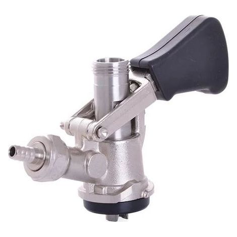 Tête de tirage Zapfkopf Korb-Fitting avec 2x 5/8" pour Kelleranstich, robuste en inox pour bar et restaurant, qualité professionnelle pour bière pression parfaite (1/2)