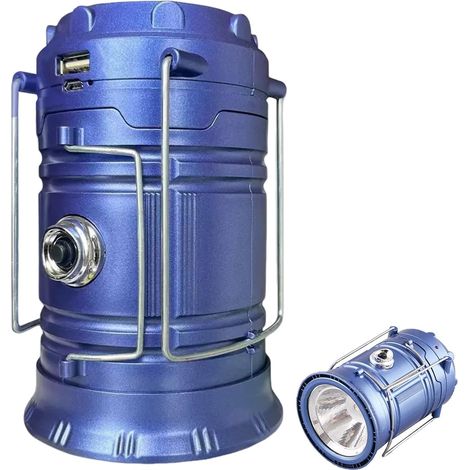 Camping-Taschenlampe, tragbare und faltbare Solarlaterne, 3 Beleuchtungsmodi mit Griff für Outdoor-Aktivitäten (1/4)