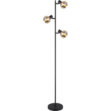 Globo - lámpara de pie - Tokki - negro - metal - E14 - 54309SB