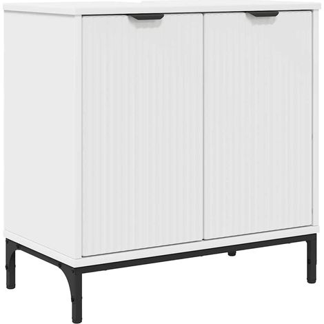 Maison Exclusive - Armadio per Lavabo da Bagno Bianco 60,5 x 33,5 x 61 cm (1/5)