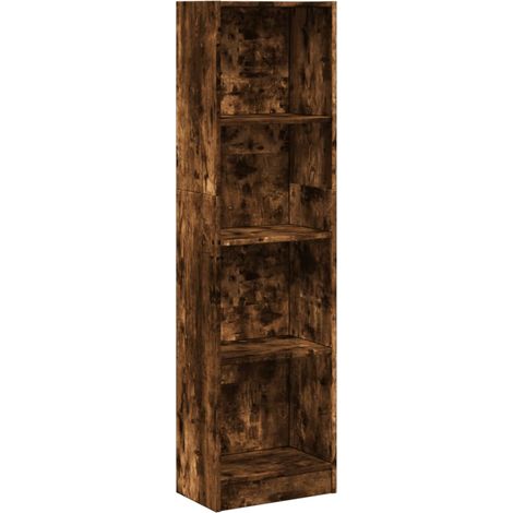Maison Exclusive - Bücherregal Räuchereiche 40x24x176 cm Holzwerk