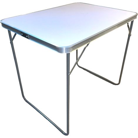 Tavolino pieghevole da campeggio in acciaio e MDF 80x60 (1/5)
