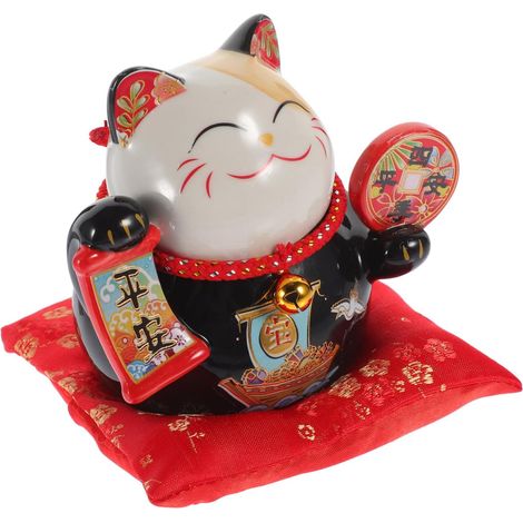 Tirelire Chat Tirelire pour Joli Pot à Monnaie Forme de Chat Symbole de Chance Pot Décoratif (1/5)