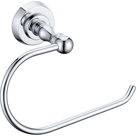 1 Toilettenpapierrollenhalter, massives Messing, polierte Nickeloberfläche, Wandmontage, Badezimmer (1/5)