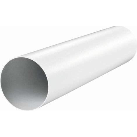 Tube rond 125 mm pour conduit de ventilation 1 m
