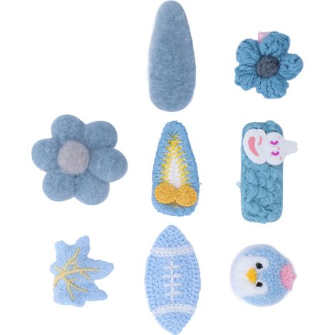 8 Barrettes Enfants Mignonnes en Alliage, Idéal Cadeau Fille pour Noël ou Anniversaire (1/5)