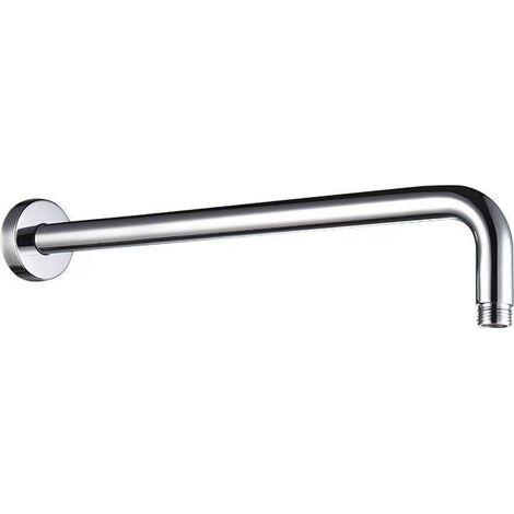 Brazo de ducha de tubo en J redondo de acero inoxidable con función antical (40 cm) (1/5)