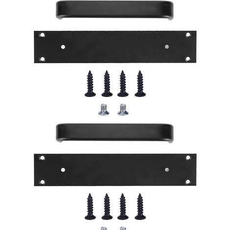 Poignée de porte en aluminium 2 pièces, accessoire de quincaillerie pour porte coulissante de balcon et porte en bois (1/5)