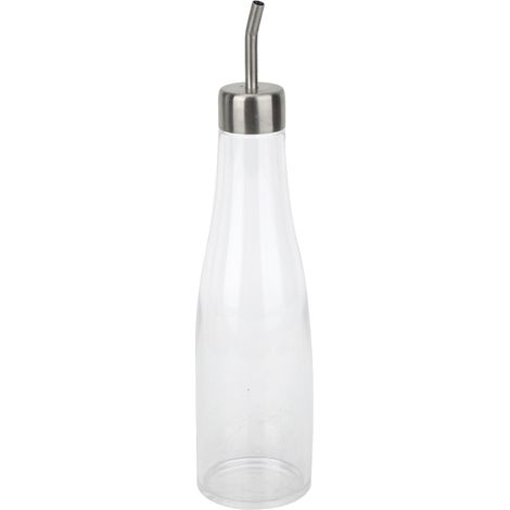 Bouteille à Huile Acrylique 300ml pour Cuisine, Résistante et Pratique pour Vinaigre et Assaisonnements