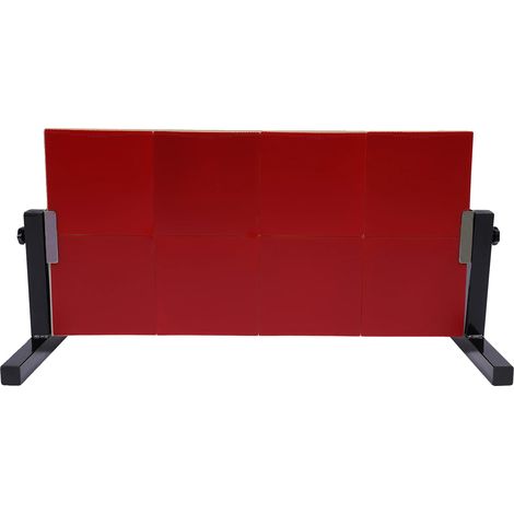 Mesa de ping-pong, panel de rebote, ángulo ajustable, alta resiliencia, roja. (1/2)