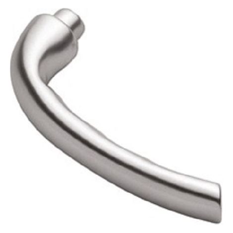 Béquille double sans rosace modèle 3411 carré de 8mm aluminium satiné - METALUX - N034110002