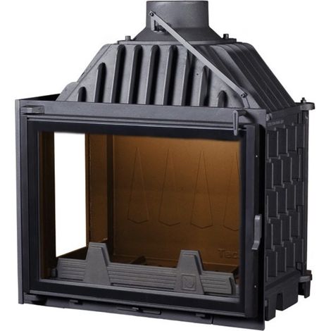 Insert cheminée Eloie - noir 15kW vitre à gauche (1/2)